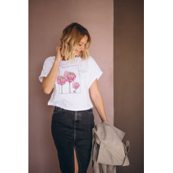 Tee-shirt avec impression Recto Verso pour femme à personnaliser Taille XL