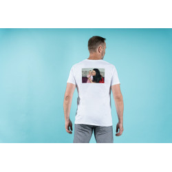 Tee-shirt avec impression au verso pour Homme à personnaliser Taille S