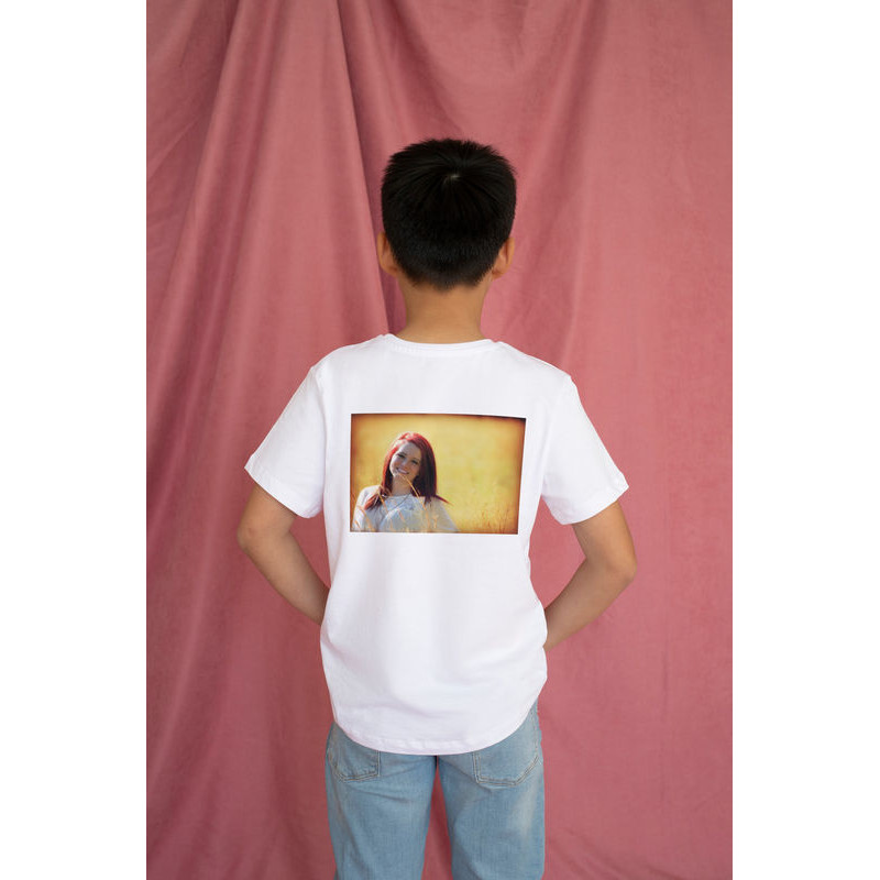 Tee-shirt avec impression au verso pour enfant à personnaliser Taille 4 Ans
