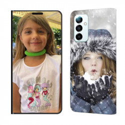 Etui Samsung Galaxy M34 5g rabattable personnalisé recto verso