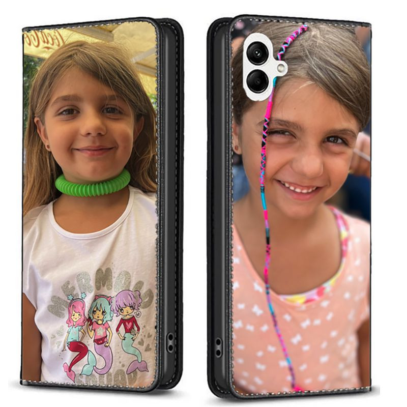 Etui Samsung Galaxy A06 rabattable personnalisé recto verso Etui Samsung Galaxy A06 rabattable personnalisé recto verso