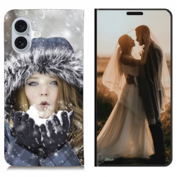 Etui iPhone 17 rabattable personnalisé recto verso