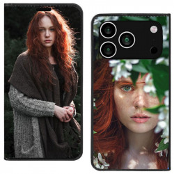 Etui iPhone 17 pro max portefeuille personnalisé recto verso