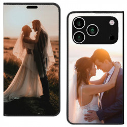 Etui iPhone 17 pro portefeuille personnalisé recto verso