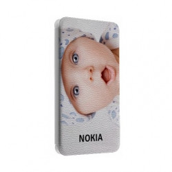 Etui rabattable portefeuille personnalisé pour Nokia asha 210 à l'aide d'une photo