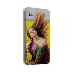 Etui rabattable portefeuille personnalisé pour LG G4