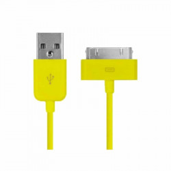 CABLE USB de couleur jaune pour iPhone 3, 3gs, 4, 4S et iPod touch 2, 3, 4 et iPad 1, 2, 3