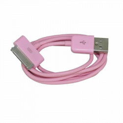 CABLE USB de couleur ROSE pour iPhone 3, 3gs, 4, 4S et iPod touch 2, 3, 4 et iPad 1, 2, 3