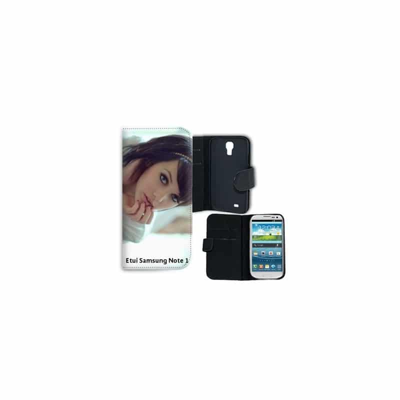 Etui rabattable portefeuille personnalisé pour Samsung Galaxy Note  à l'aide d'une photo