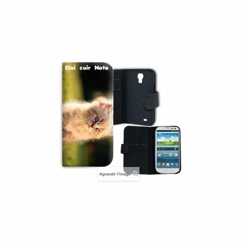 Etui rabattable portefeuille personnalisé pour Samsung Galaxy Note 3 à l'aide d'une photo