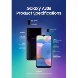 Etui rabattable portefeuille personnalisé pour Samsung Galaxy A30