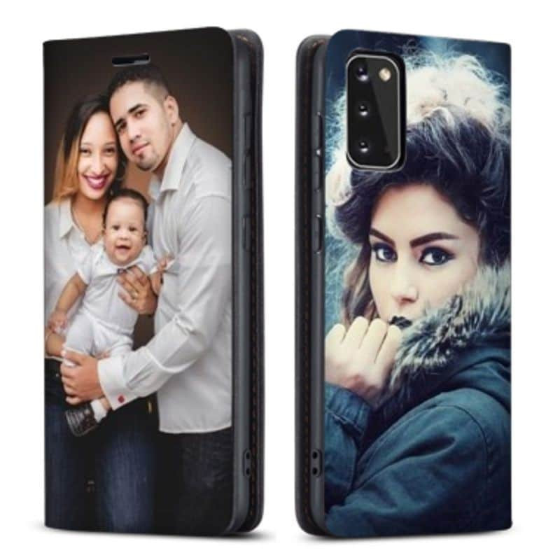 Etui rabattable personnalisé recto verso pour Samsung Galaxy S20